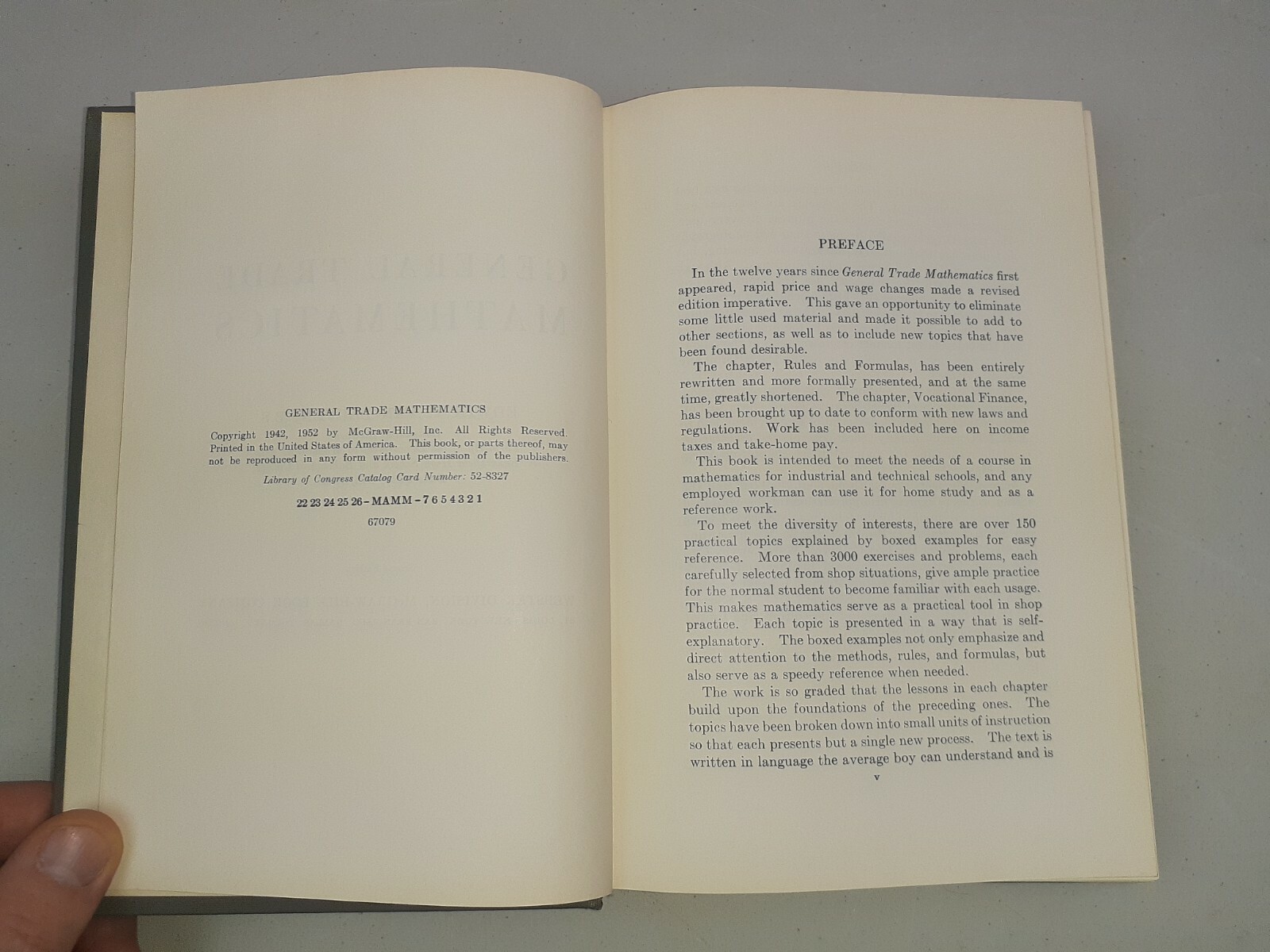 General Trade Mathematics Edwin P. VanLeuven 2nd Edition 1942 1952 Machinist