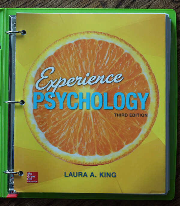 Experience Psychology by Laura A. King Loose Leaf ISBN 9780077861964 w/Binder