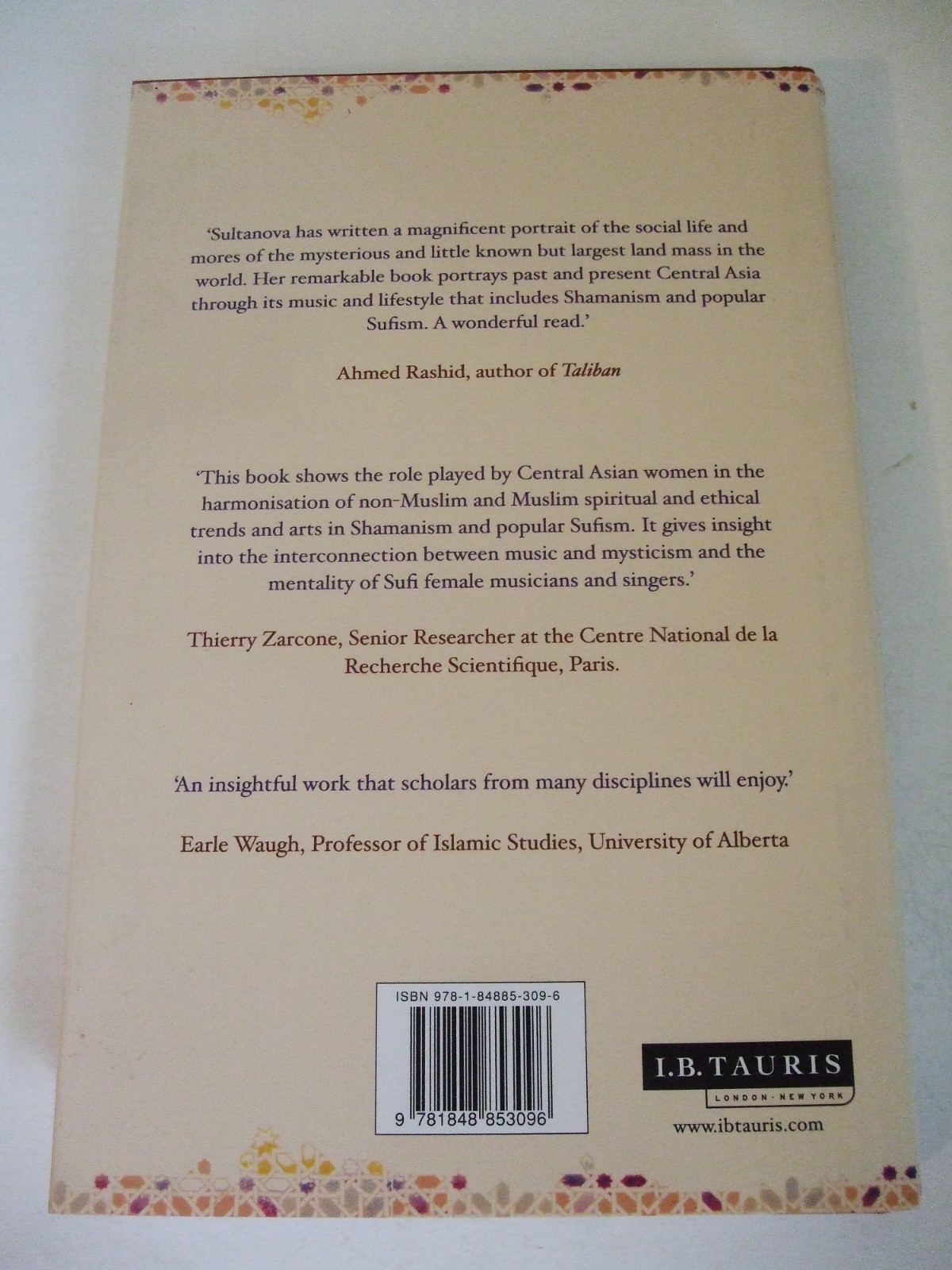 From Shamanism to Sufism: Women, Islam, Culture in Central Asia. Signed.