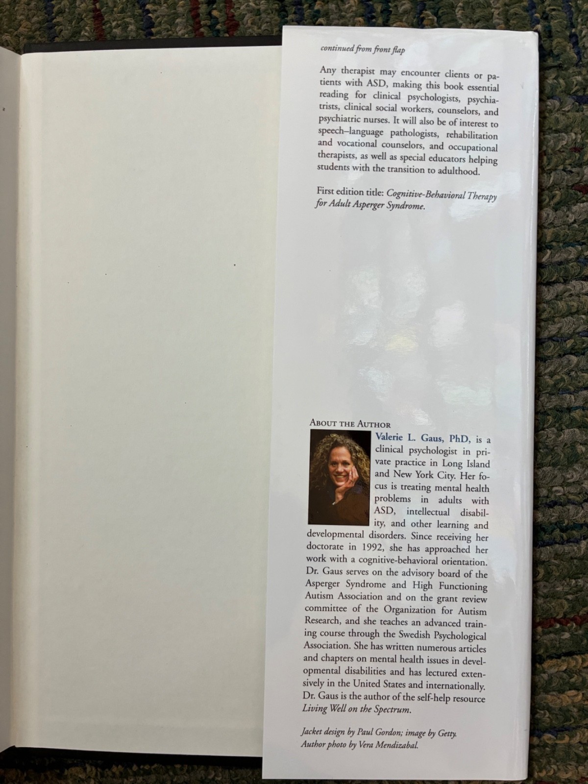 Cognitive-Behavioral Therapy for Adults w/Autism Spectrum Disorder/2nd Ed.