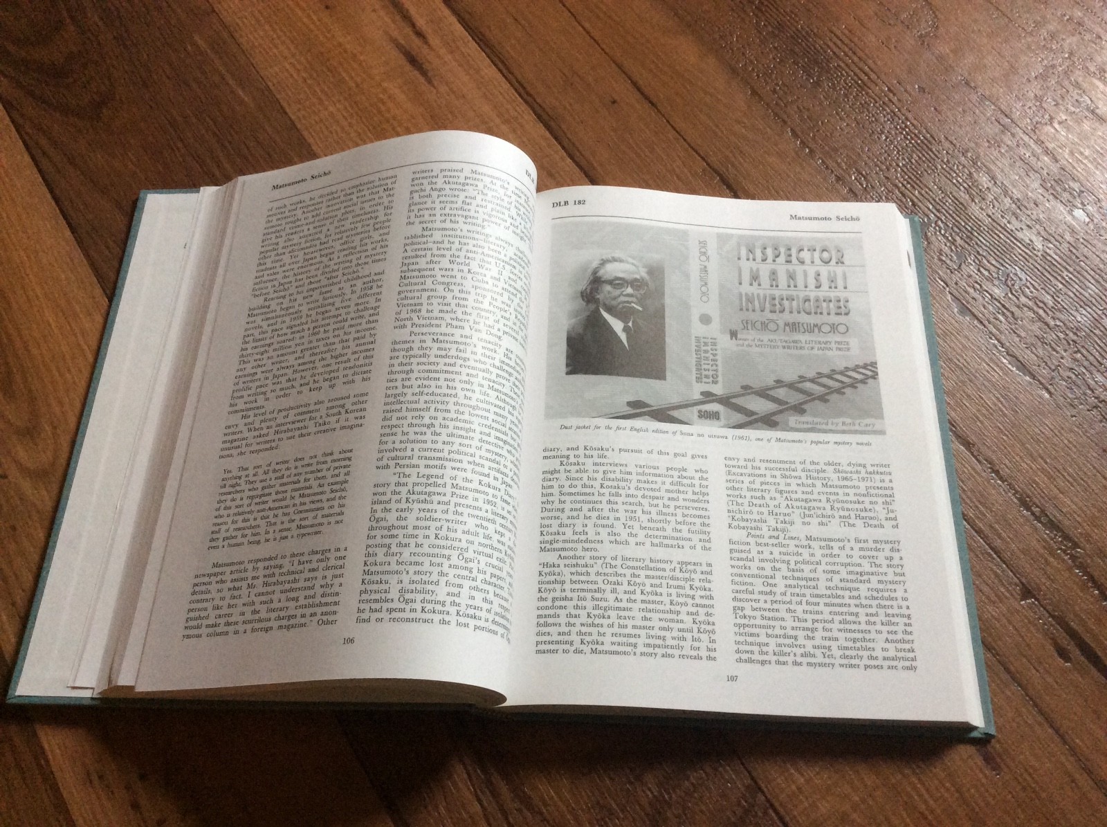 Japan Dictionary fiction Writers WWII Literary Bio Vol 182 hardcover