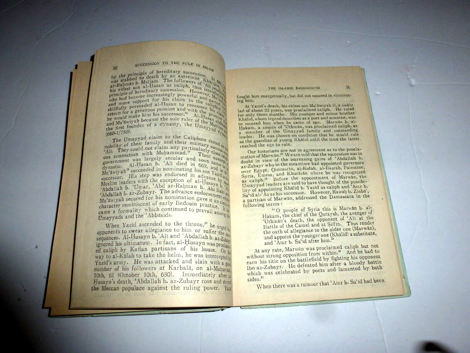 RARE Succession to the Rule in Islam Anwar G. Chejne Published in Pakistan 1960