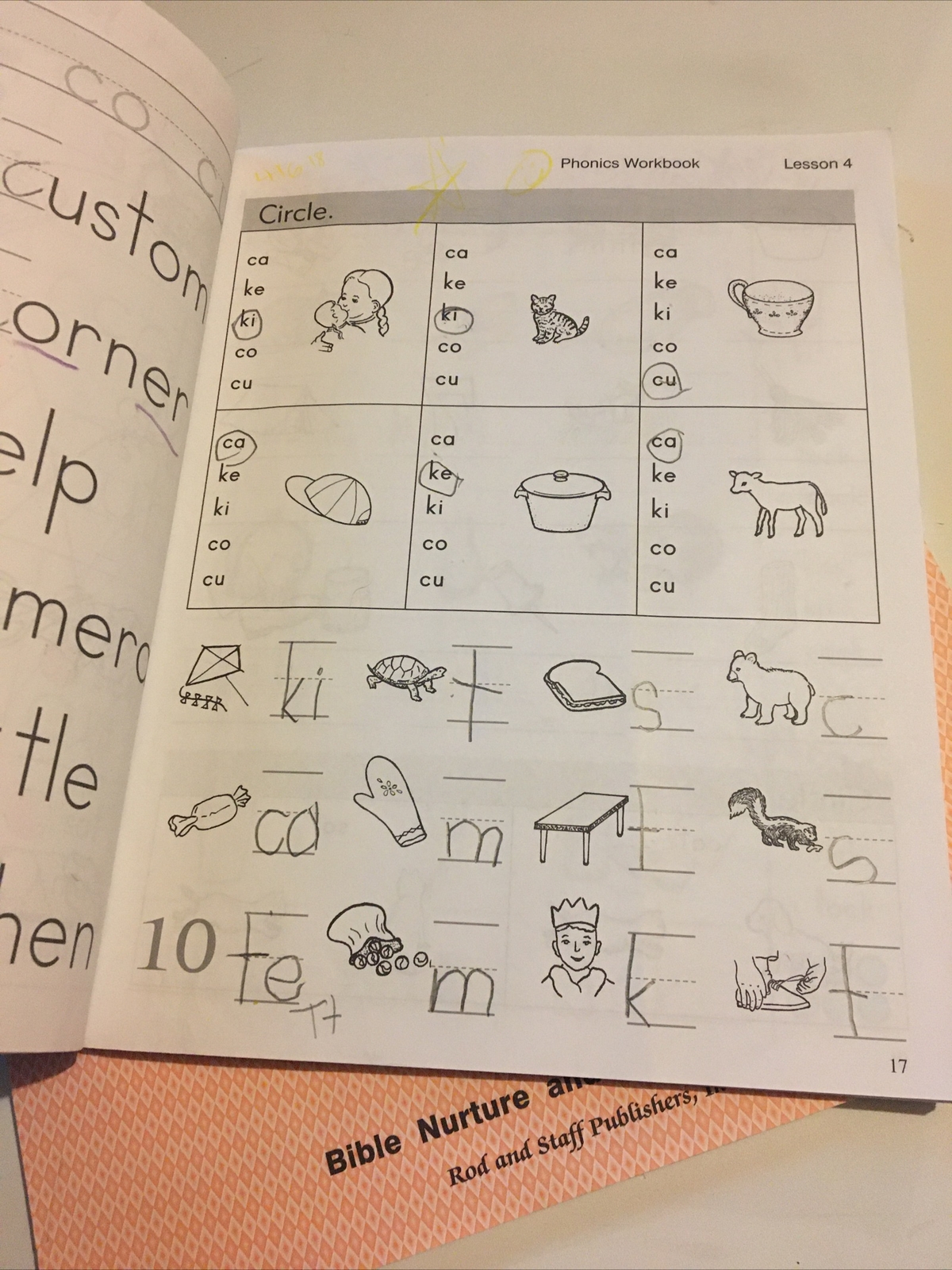 Rod & Staff Lot Grade 1 Practice Pages Penmanship Phonics Workbook Student Set