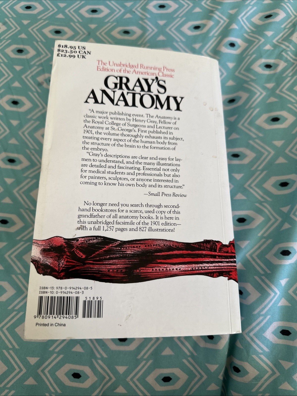 Gray’s Anatomy : The Unabridged Running Press Edition of the American Classic by