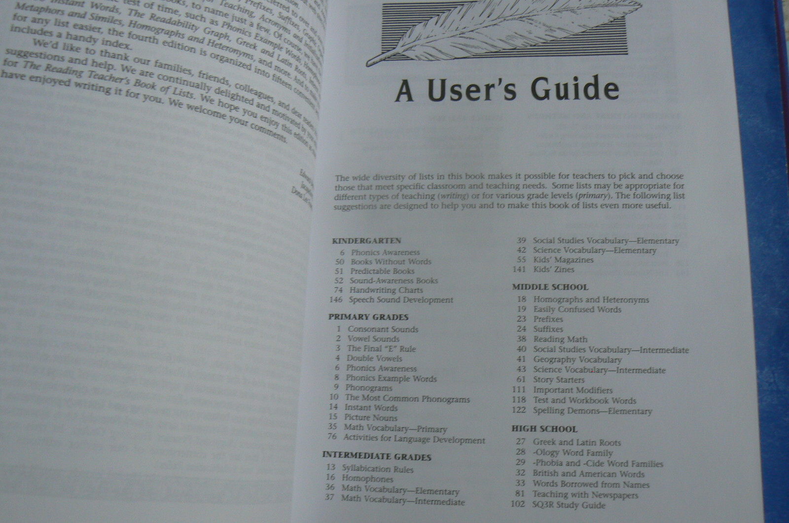 The Reading Teacher’s BOOK of LISTS,4E,EXCELLENT RESOURCE! Nice PB,Fry,Kress