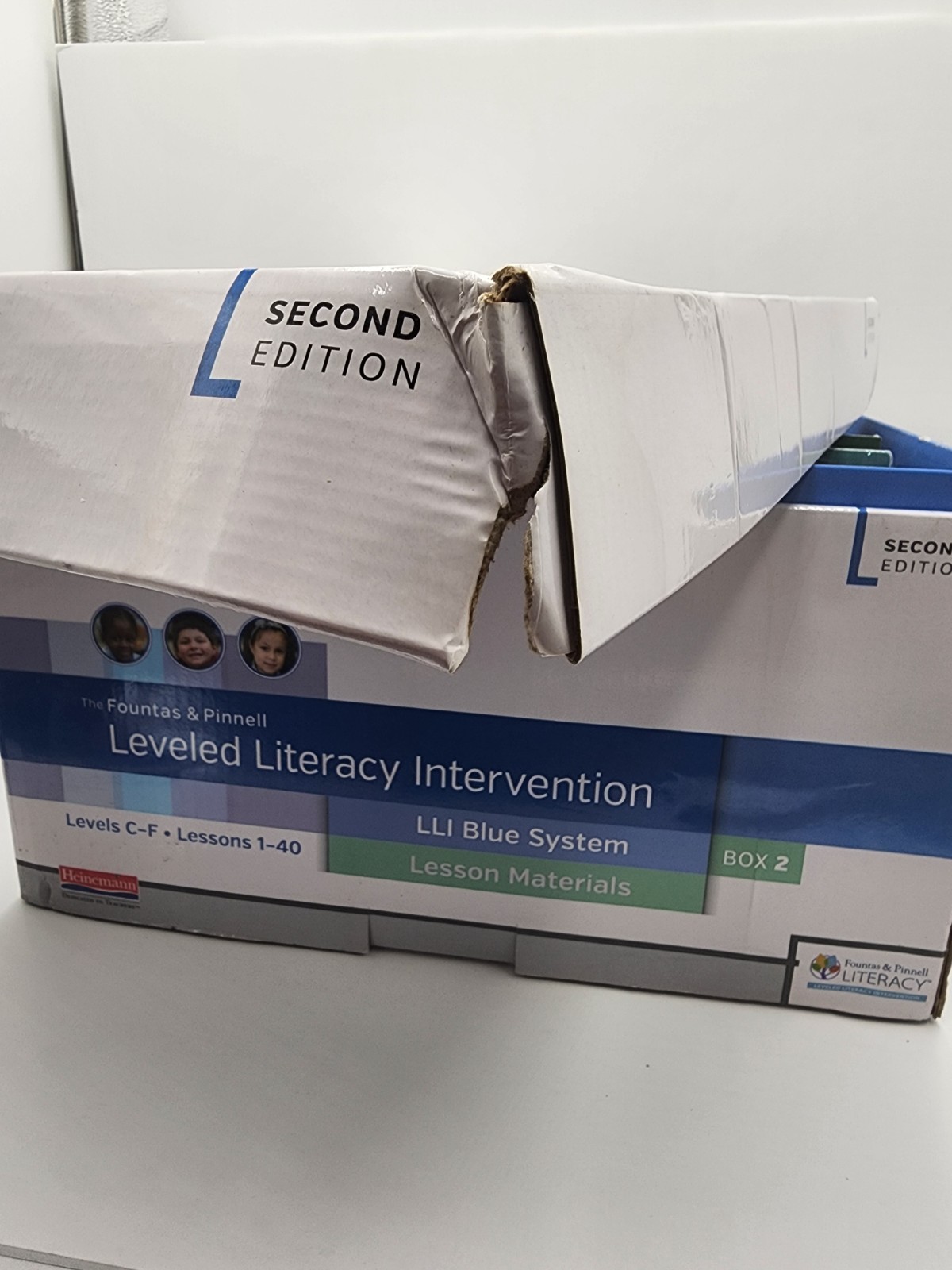 Fountas & Pinnell LLI Blue System Box 2 – Lessons 1-40 Levels C-F – Like New
