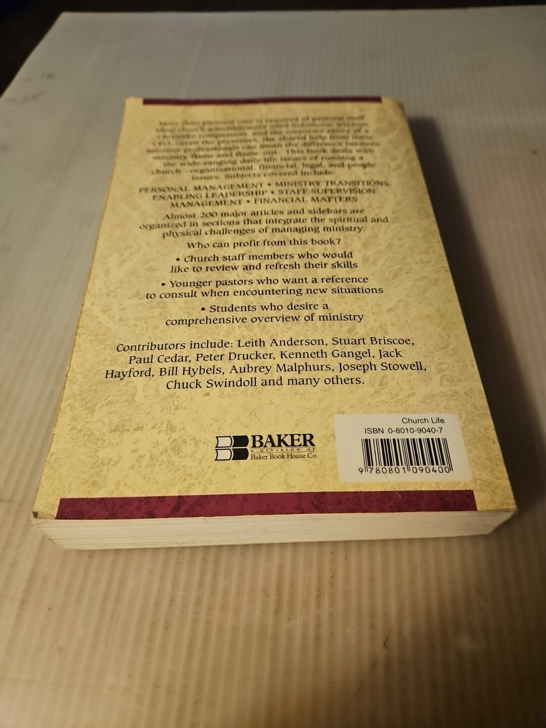 Vintage 1997 “Leadership Handbook of Management & Administration” James Berkley