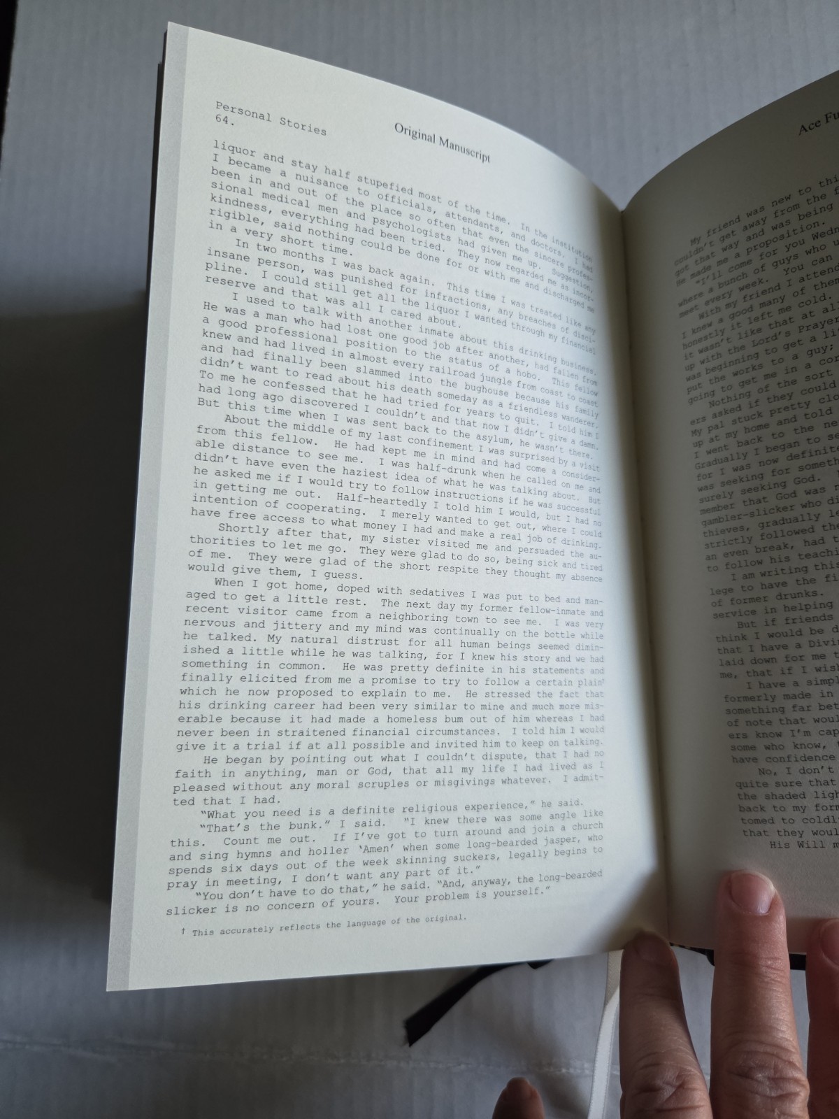 The Anonymous Press Study Edition of Alcoholics HC & Alcoholics Anon Self Help