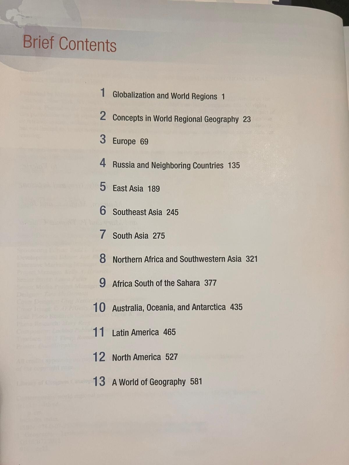 Contemporary World Regional Geography Fourth Edition 4th, Hardcover – VERY GOOD