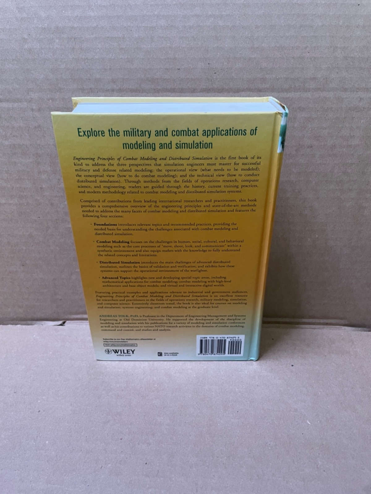 Engineering Principles of Combat Modeling and Distributed Simulation by Andreas