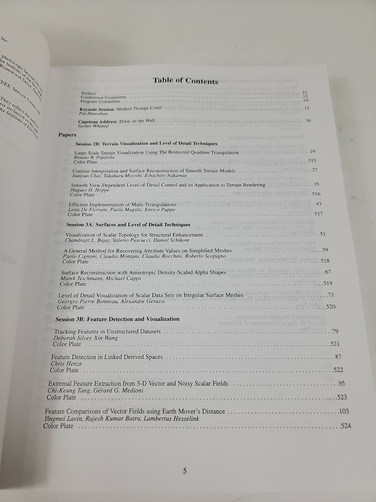 IEEE Visualization ’98: Proceedings