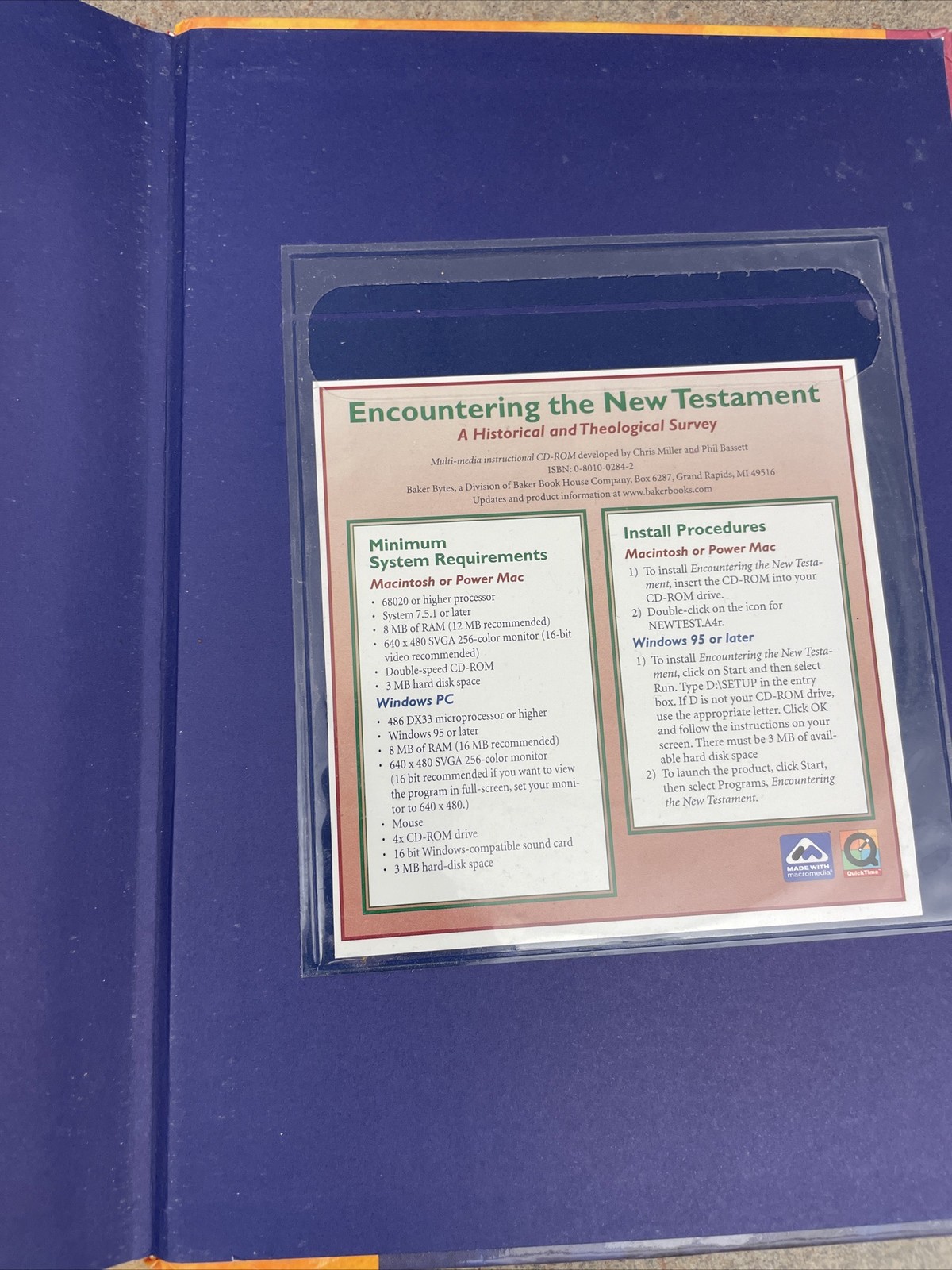 Encountering the Old Testament, Encountering the New Testament Baker Books