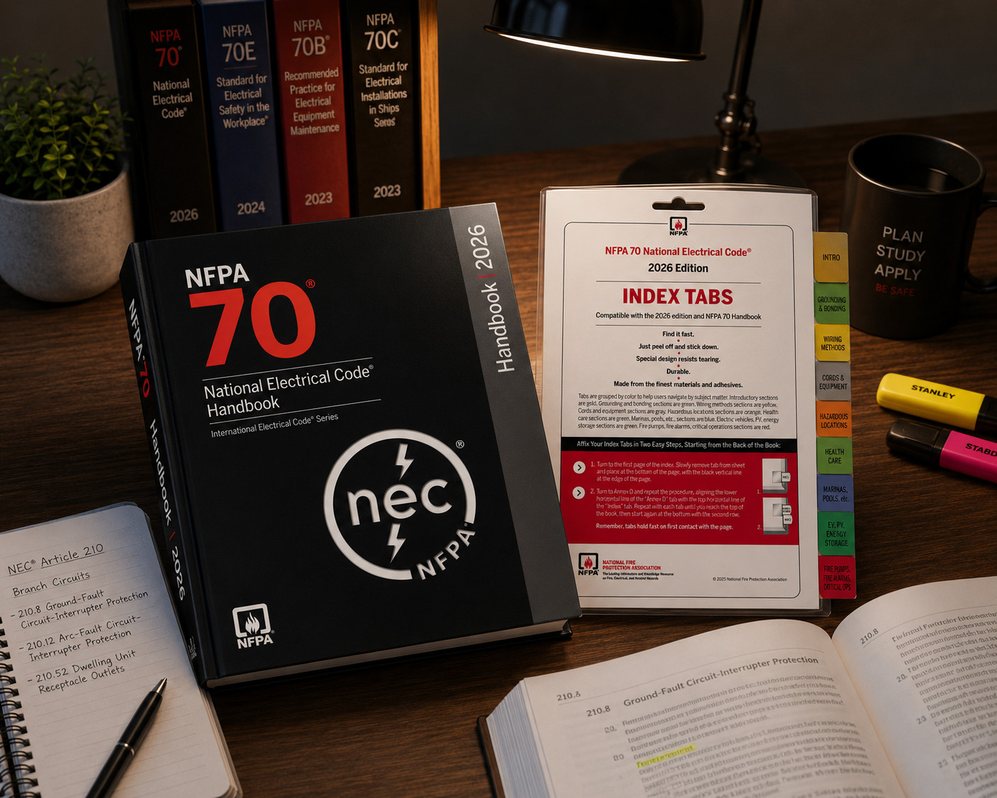 NEC Handbook 2026 NFPA 70 National Electrical Code Hardcover + Index Tabs 2026