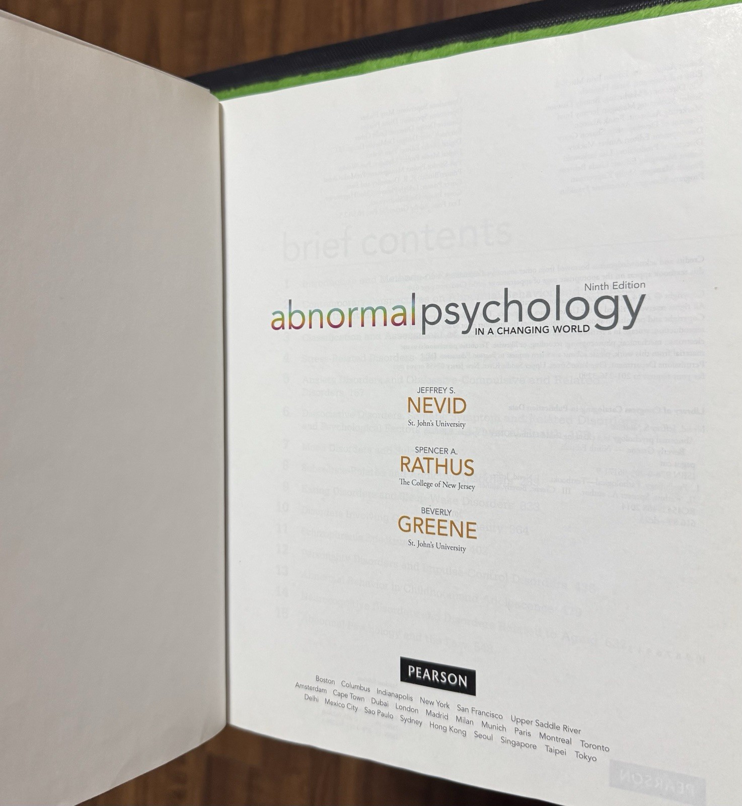 Abnormal Psychology in a Changing World (9th Edition) by Nevid Ph.D., Hardcover