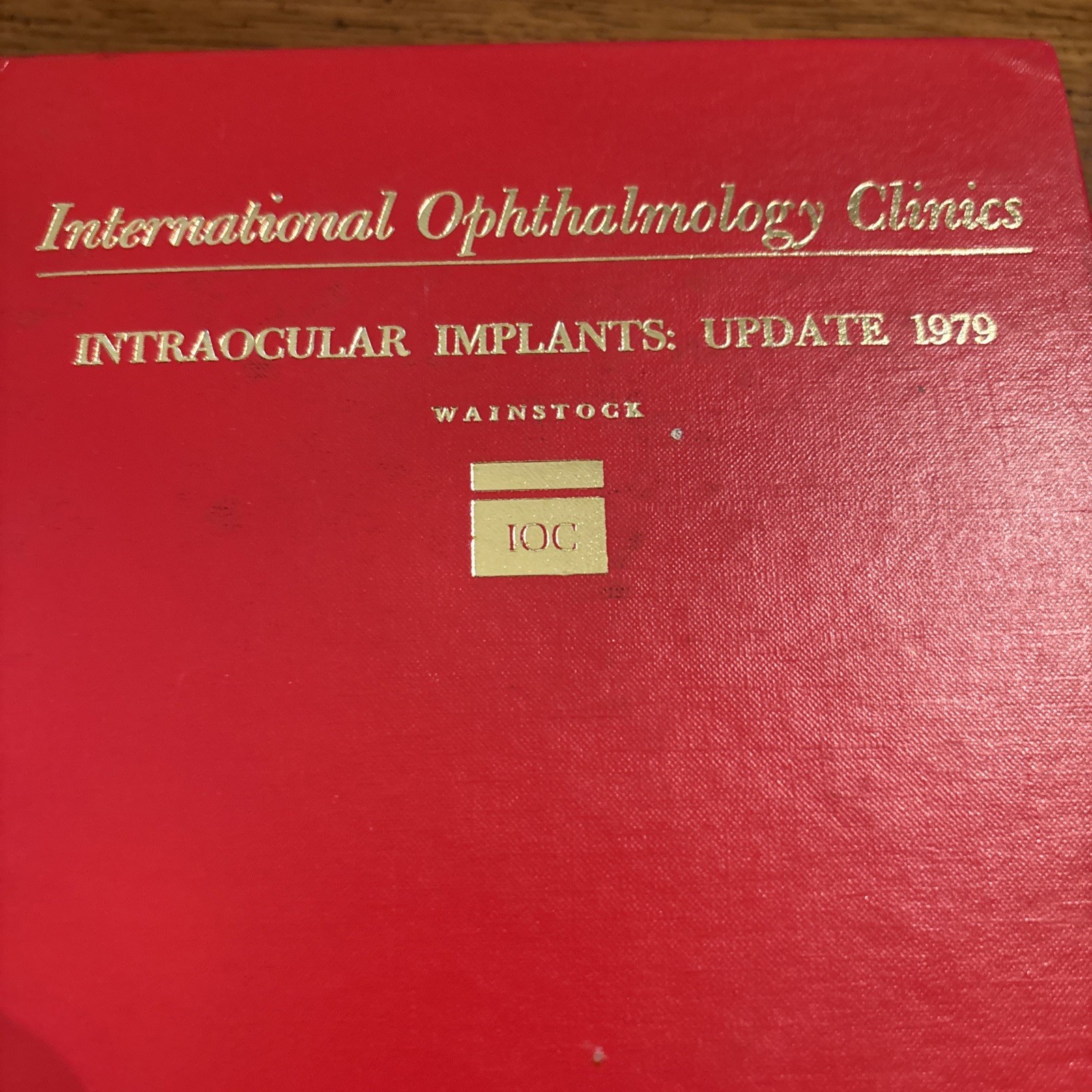 INTL Ophthalmology Clinics Books 11 Volumes 1977-1980 Red w/Gold Trim HC Vintage