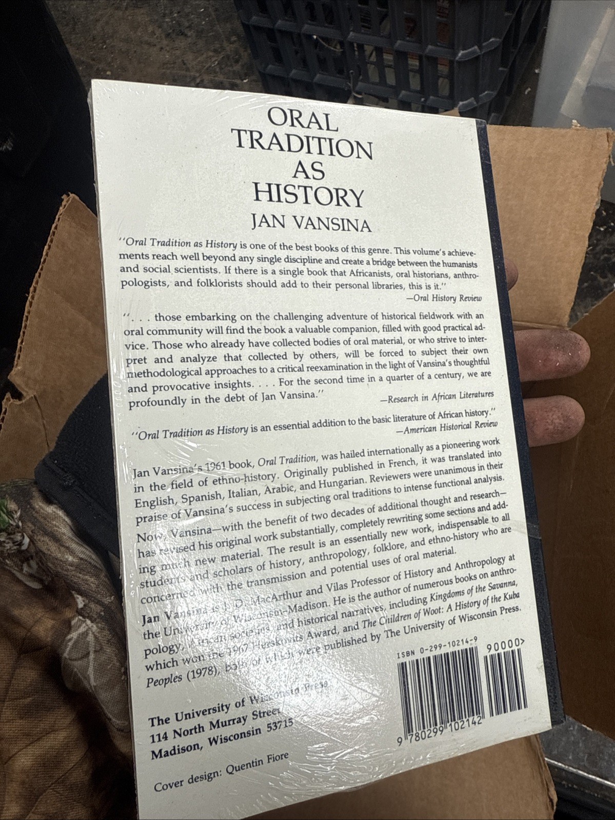 Oral Tradition As History by Jan M. Vansina (1985, Trade Paperback)
