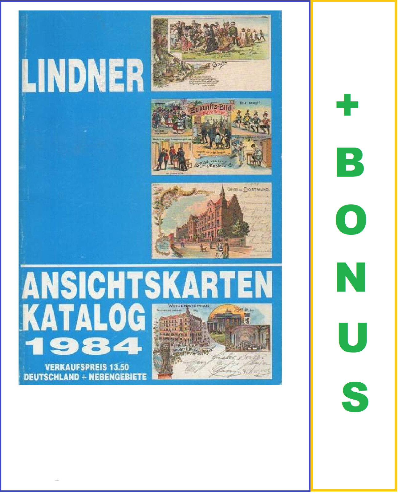 Lindner Postcard Catalog Germany Peripheral Areas A-Z 256 Pages