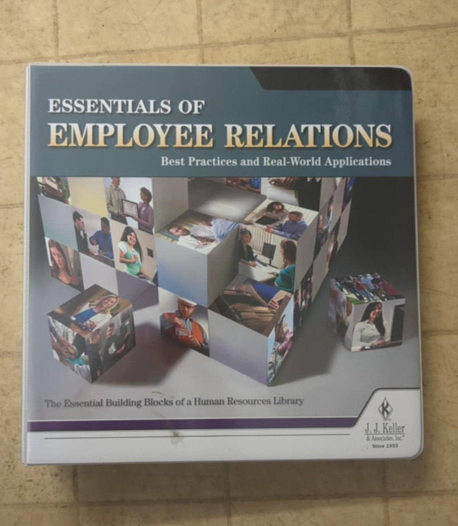 J.J. Keller Essentials of Employee Relations Binder Gently Used Published 2021