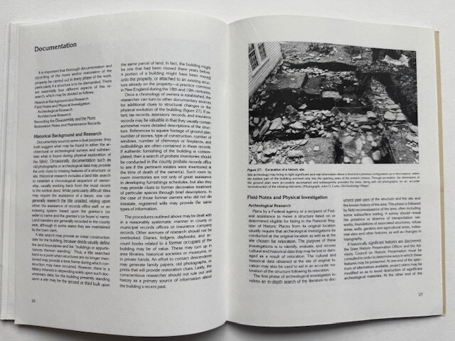 Moving Historic Buildings by John Obed Curtis 50-pages 1979