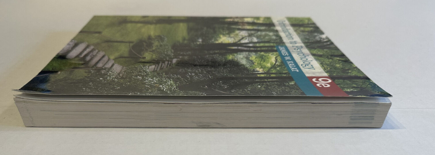 Introduction to Psychology 9th Edition James W Kalat Wadsworth Textbook