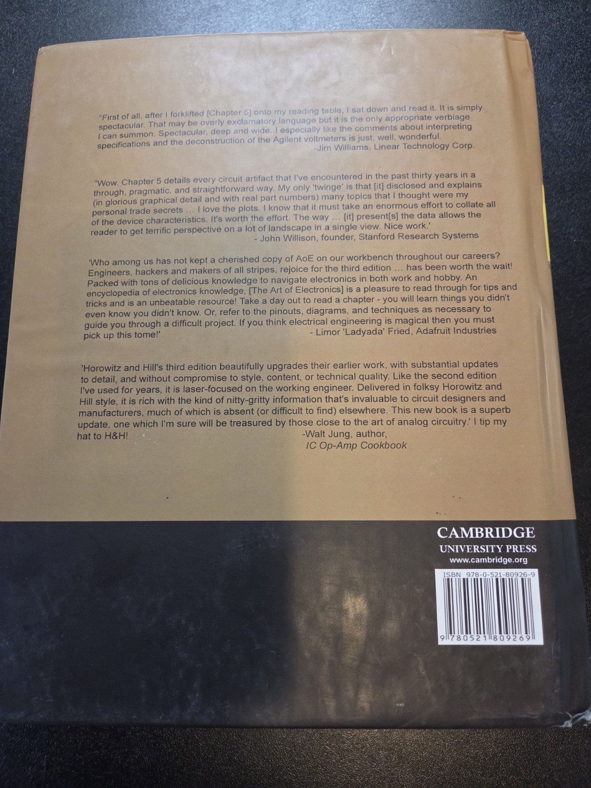 The Art of Electronics 3rd Edition Hardcover by Paul Horowitz & Winfield Hill US