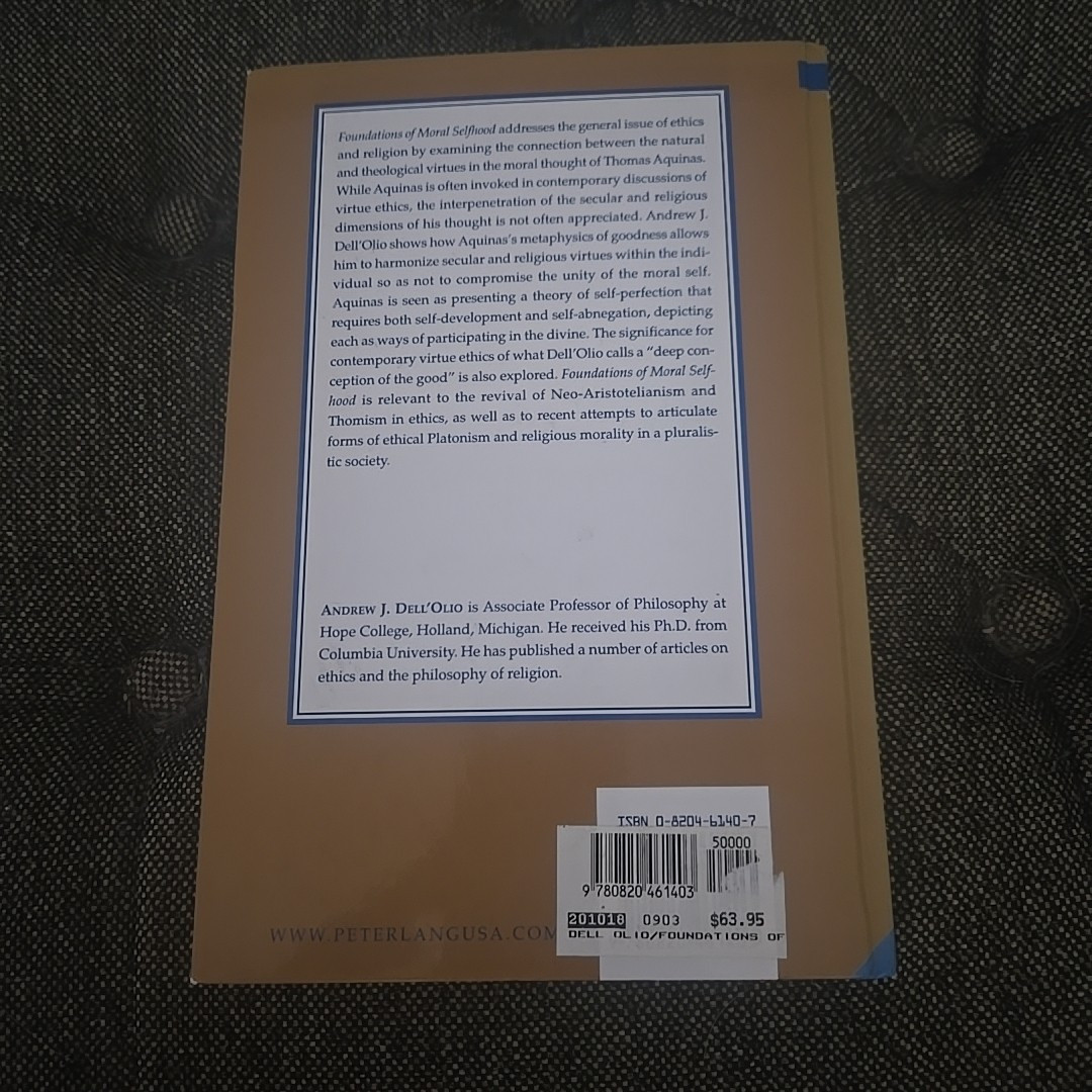 Studies in Theoretical and Applied Ethics Ser.: Foundations of Moral Selfhood :