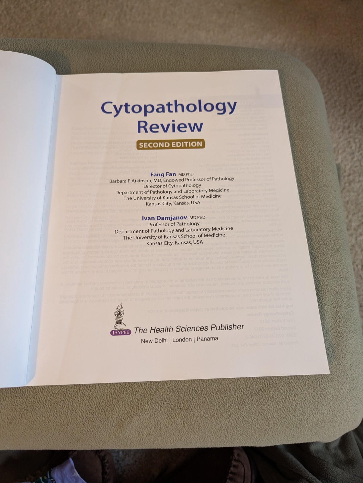 Cytopathology Review 2nd Edition by Fan, Fang, M.D. & Damjanov, Ivan, M.D.