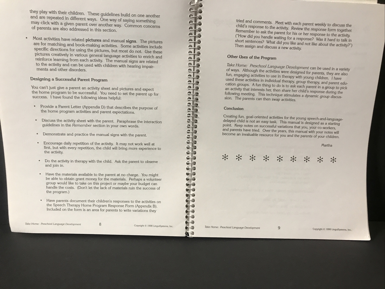 Take Home Preschool Language Development -Martha Drake-LinguiSystems