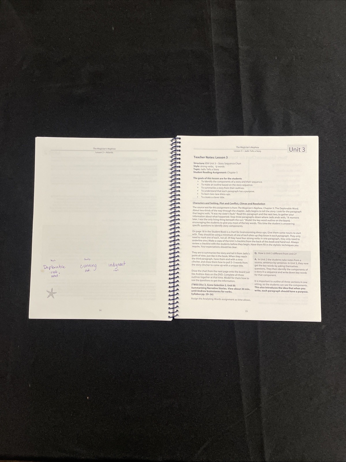 IEW Following Narnia Teacher’s Manual by Bettis