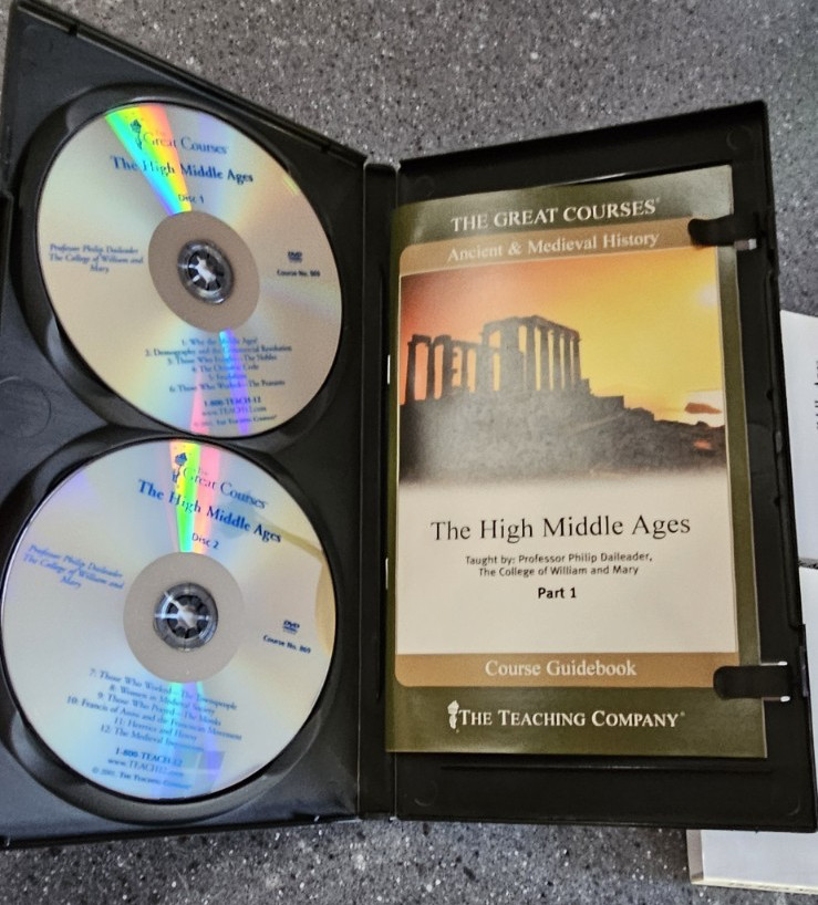 Great Courses: High Middle Ages Parts 1 & 2 Dvds, Guides & Transcripts Daileader