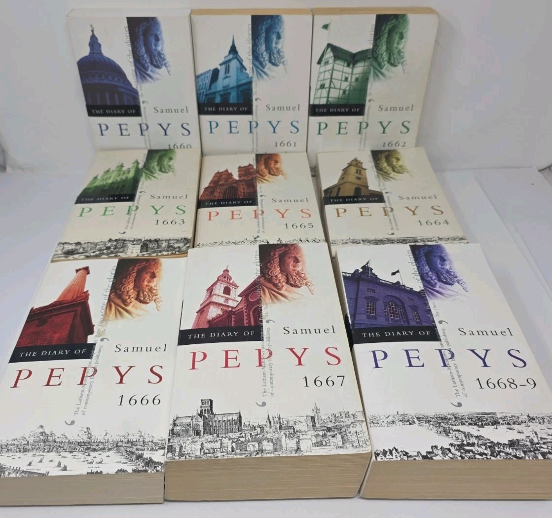 The Diary of Samuel Pepys Latham RARE 9 Volume’s Out Of 11 Lot Book Set
