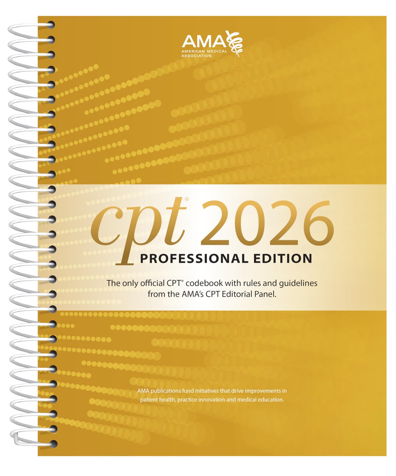 CPT PROFESSIONAL 2026 BY American Medical Association SPIRAL_BOUND **NEW**