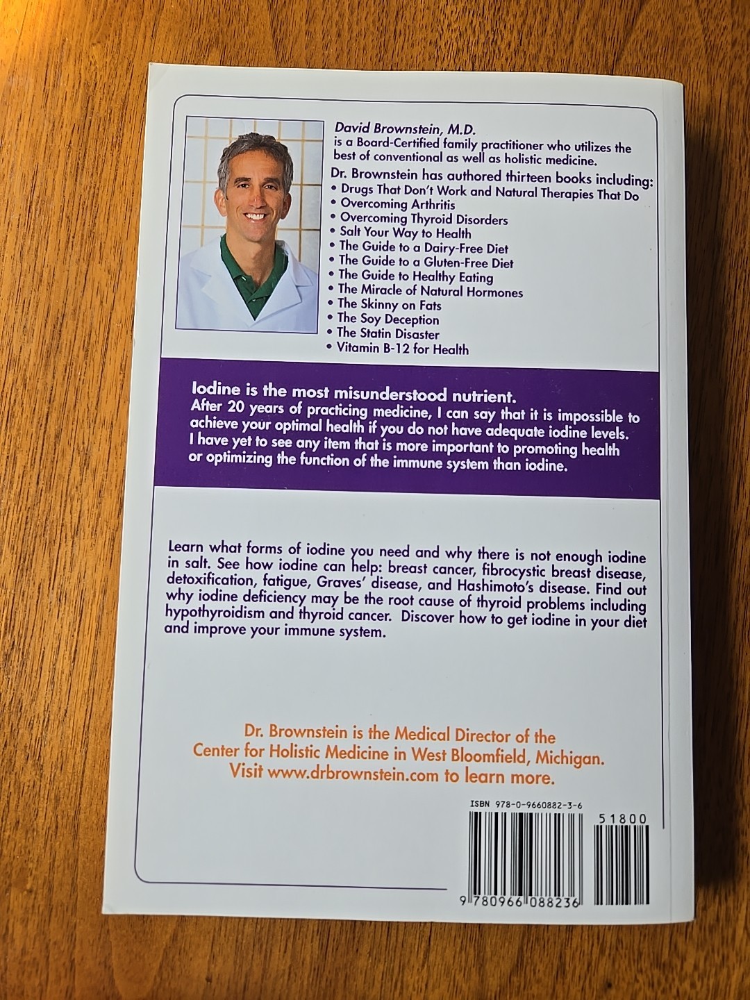 Iodine Why You Need It, Why You Can’t Live Without It David Brownstein MD 5th Ed