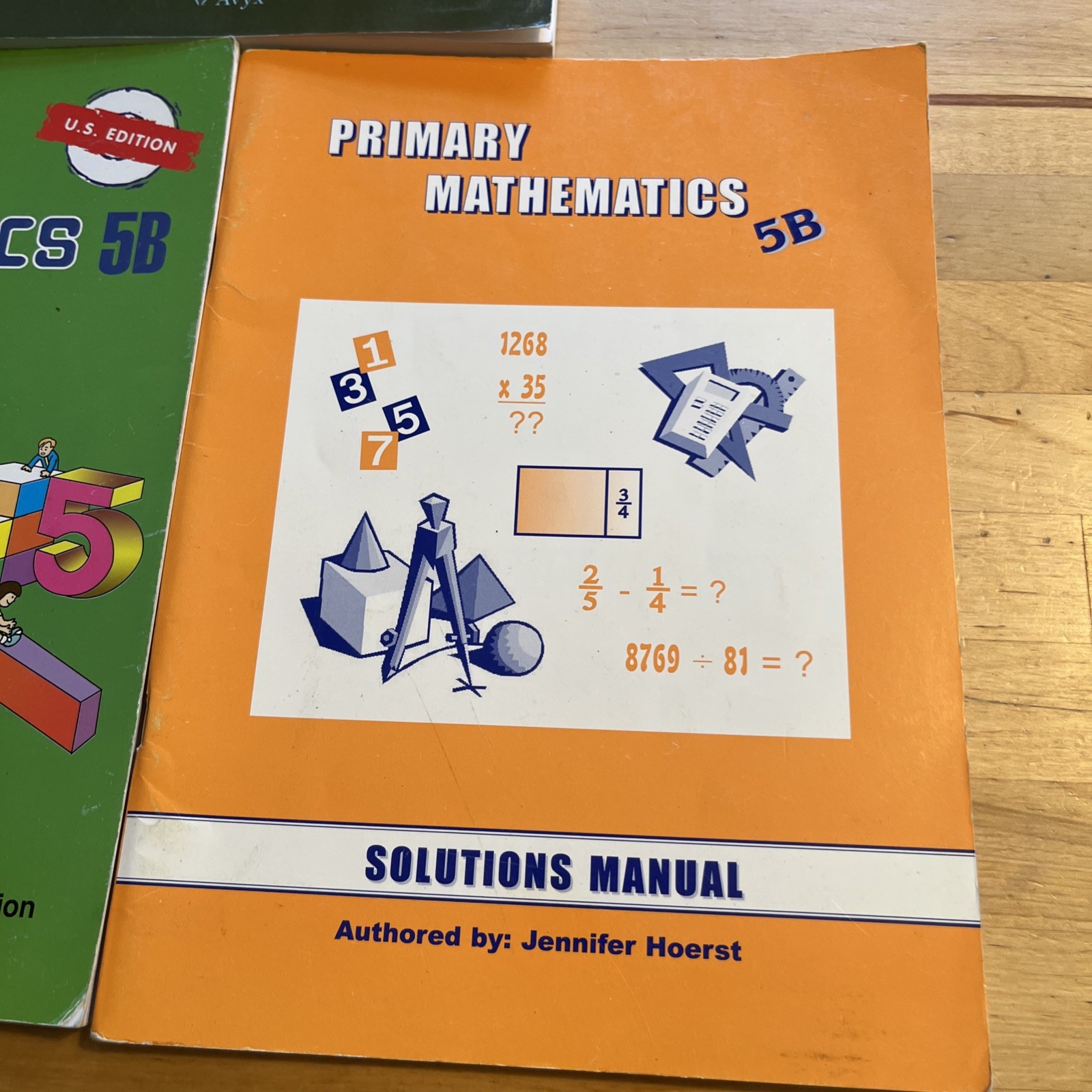 Singapore Math Primary Mathematics 5B US Edition Textbook Solutions Manual Set