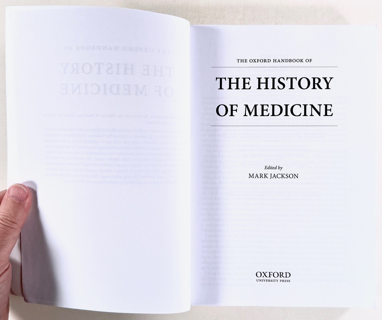 2014 Oxford Handbook of HISTORY OF MEDICINE Science PHILOSOPHY Sociology &c tpb