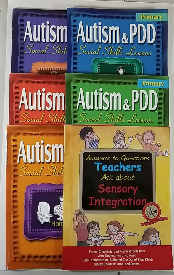 Autism & PDD Social Skills Lessons Primary Full 5 Book Set & Sensory Integration