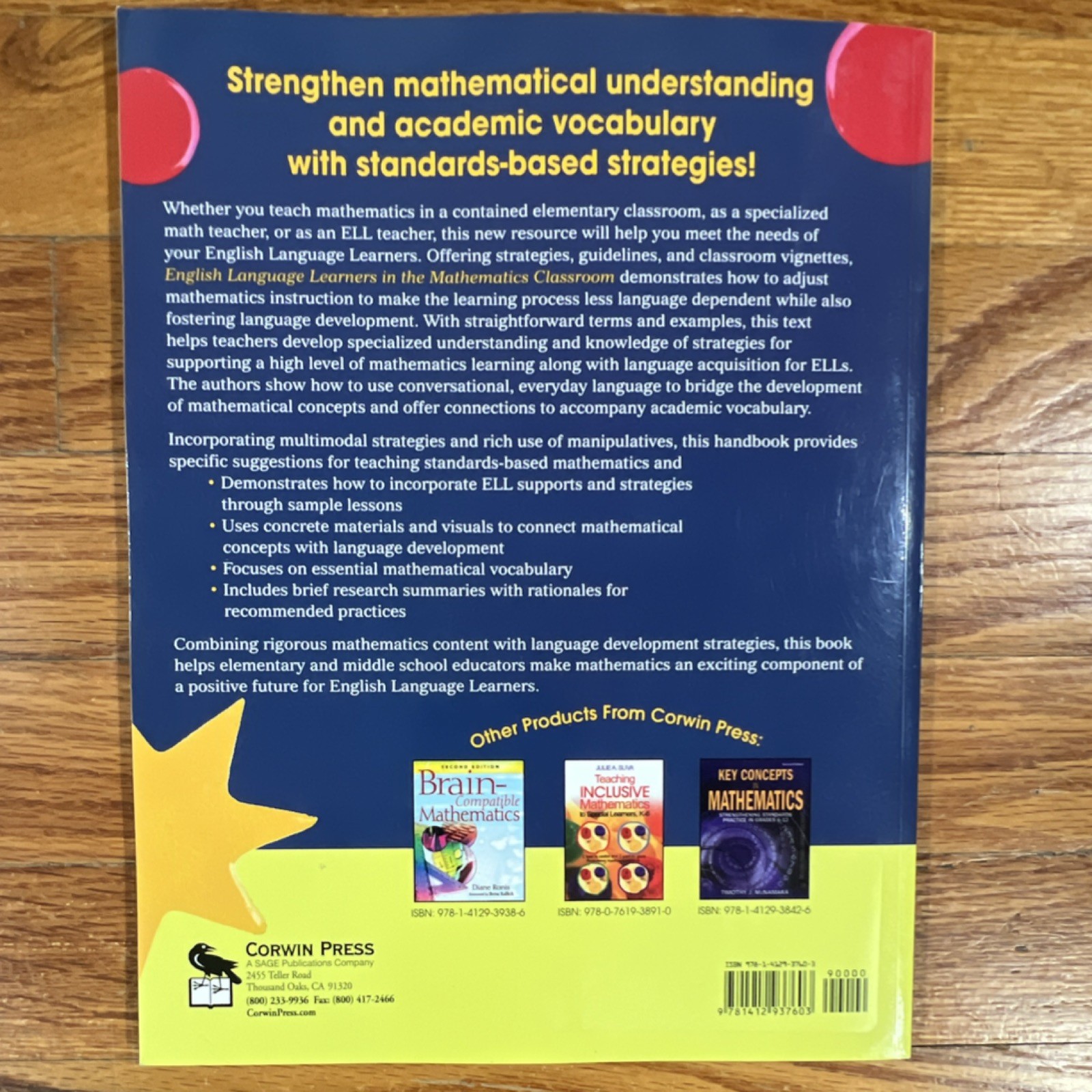 English Language Learners in the Mathematics Classroom Coggins Paperback Corwin