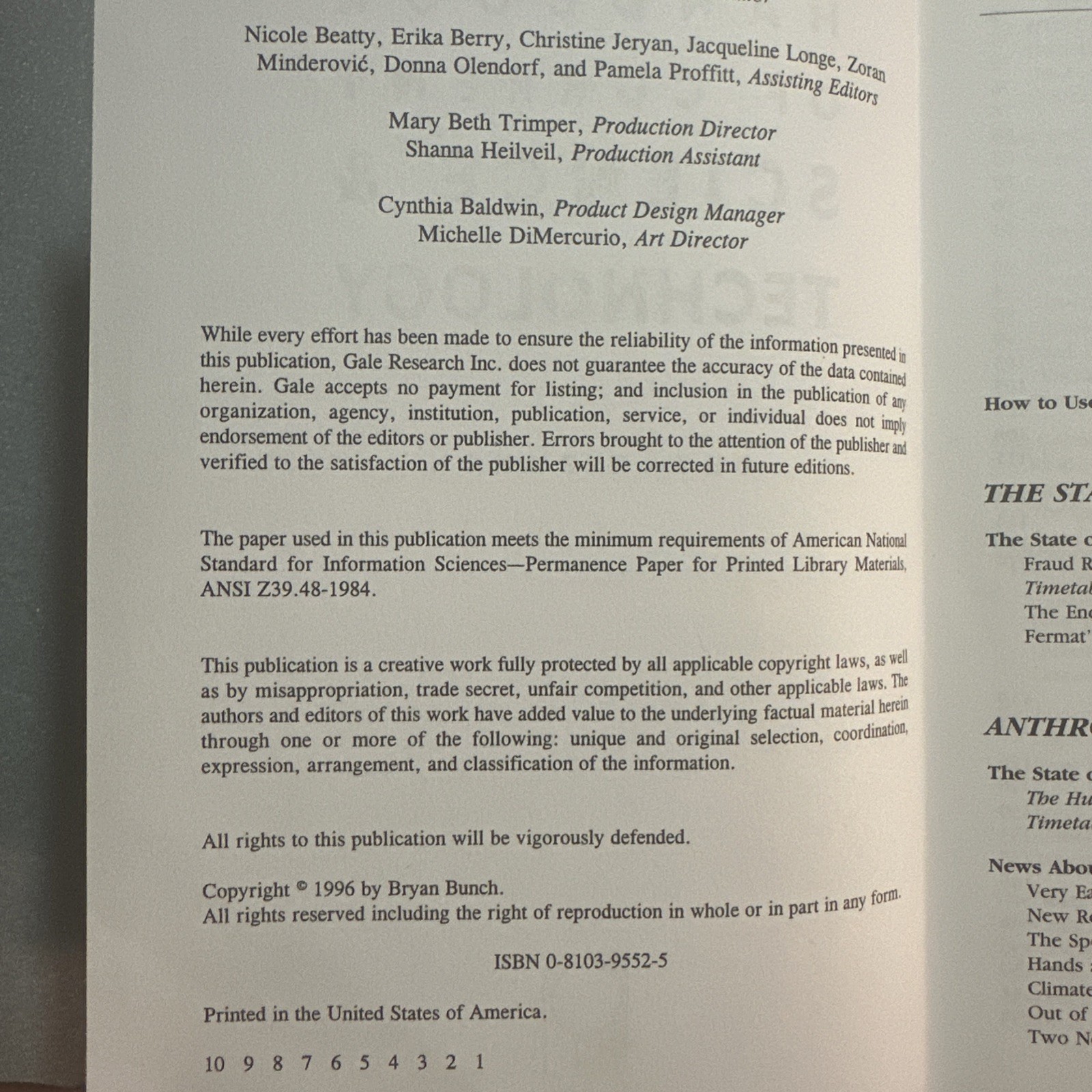Handbook of Current Science and Technology by James D. Edwards (1996, Hardcover)
