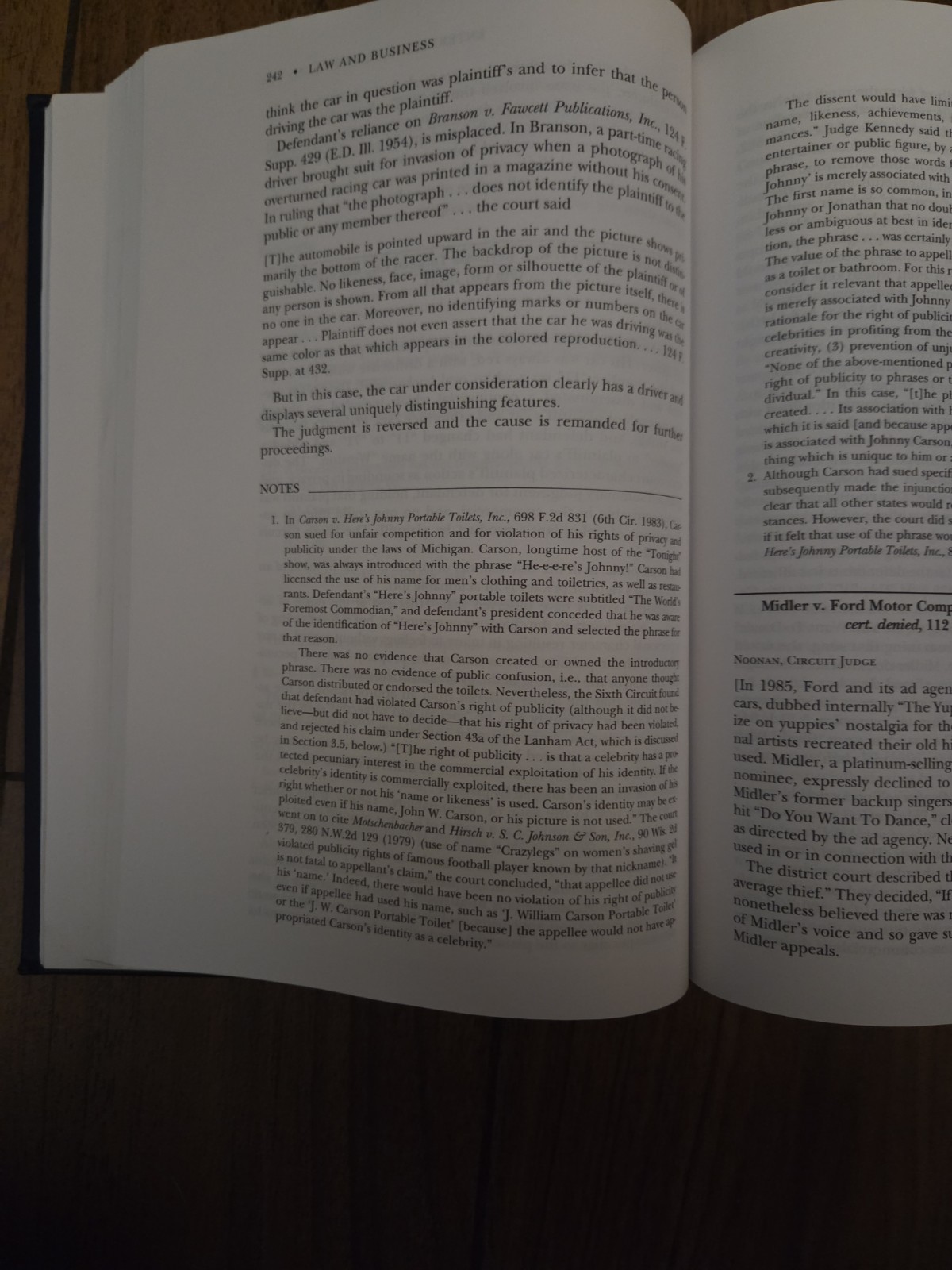 Law and Business of the Entertainment Industries 5th Edition Hardcover