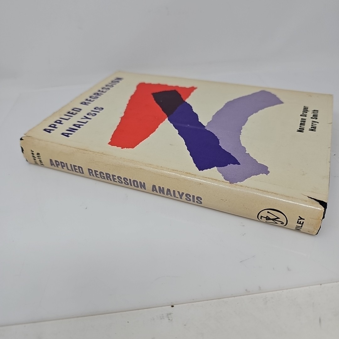 JOHN WILEY & SONS Applied Regression Analysis Hardcover Book Draper Smith 1966