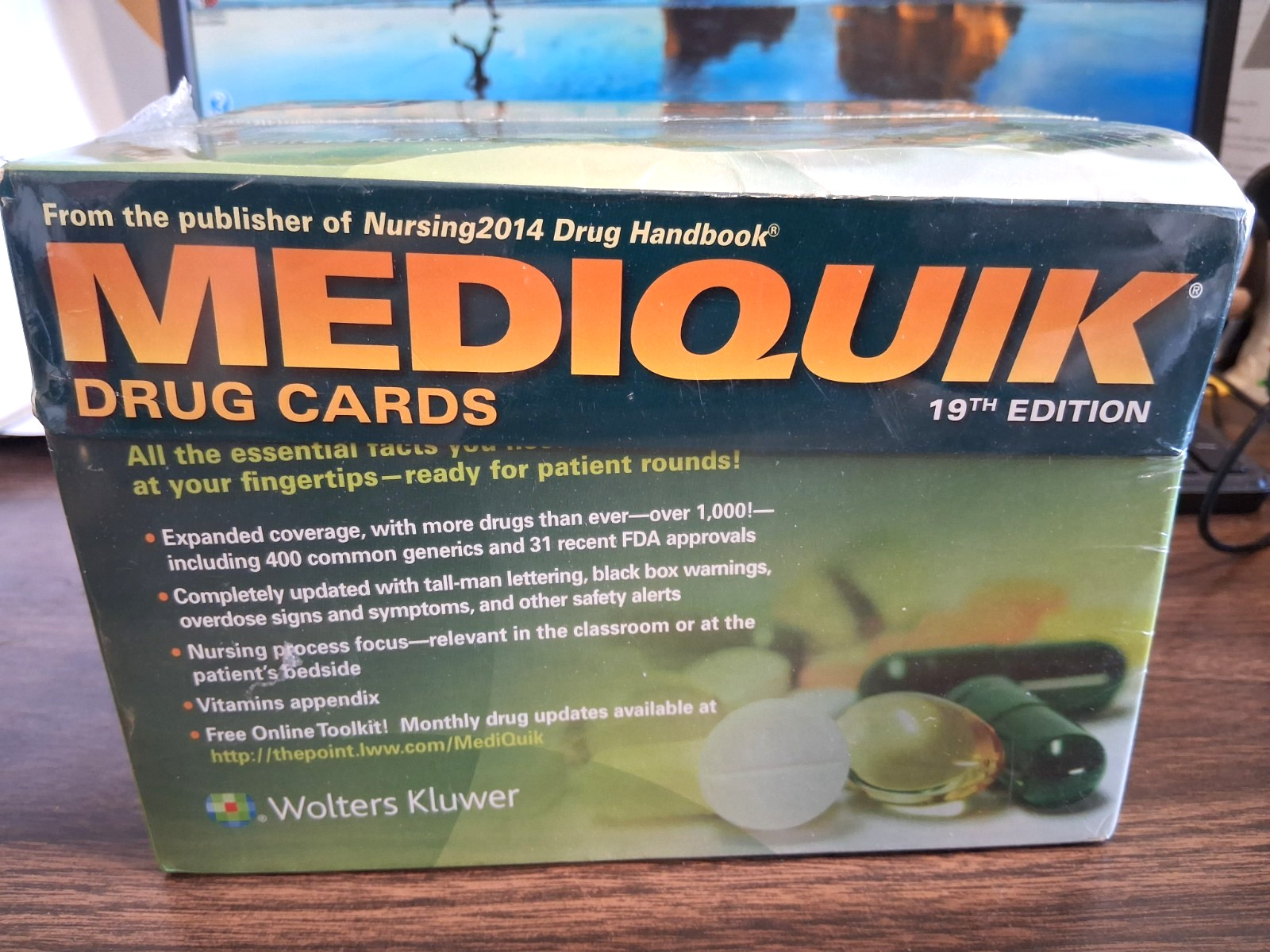 MEDIQUIK DRUG CARDS Nursing Reference Medications 19th edition Kluwer SEALED BOX