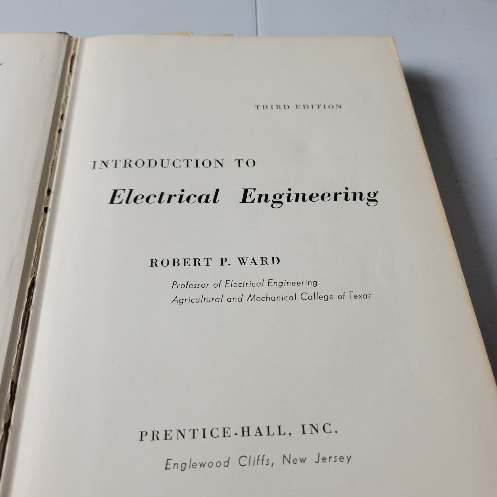 Introduction to Electrical Engineering Science VTG 1960 HC Prentice-Hall 3rd Ed
