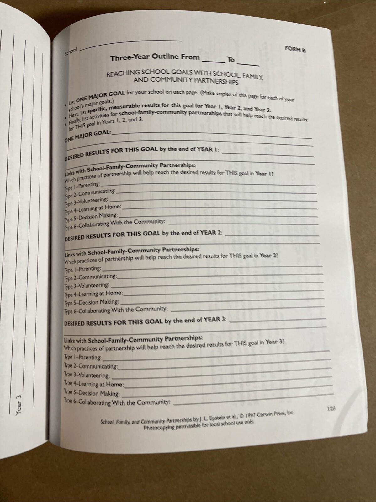 School Family And Community Partnerships Your Handbook For Action by Epstein