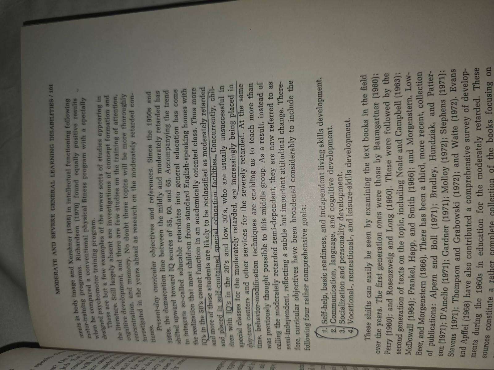 EXCEPTIONAL CHILDREN IN THE SCHOOLS 2nd edition Dunn 1973 HC
