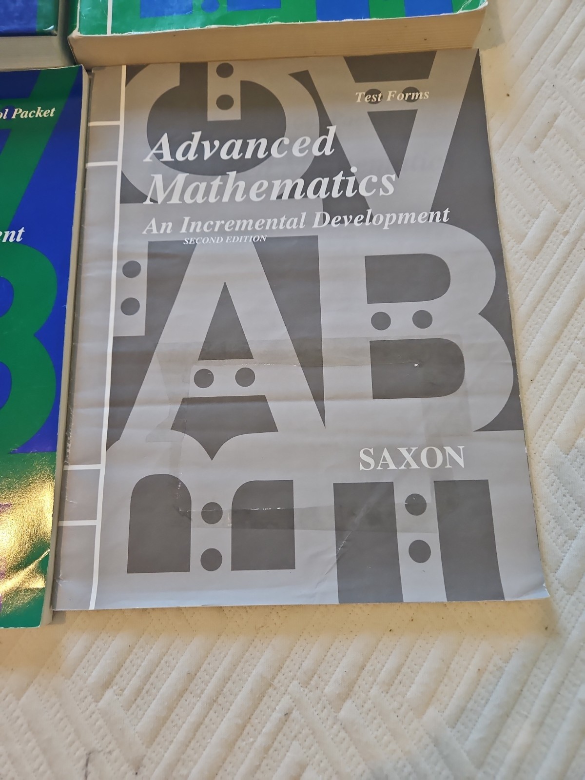 Saxon Advanced Mathematics Second Edition 4 Book Full Set W/Lesson & Test Cd