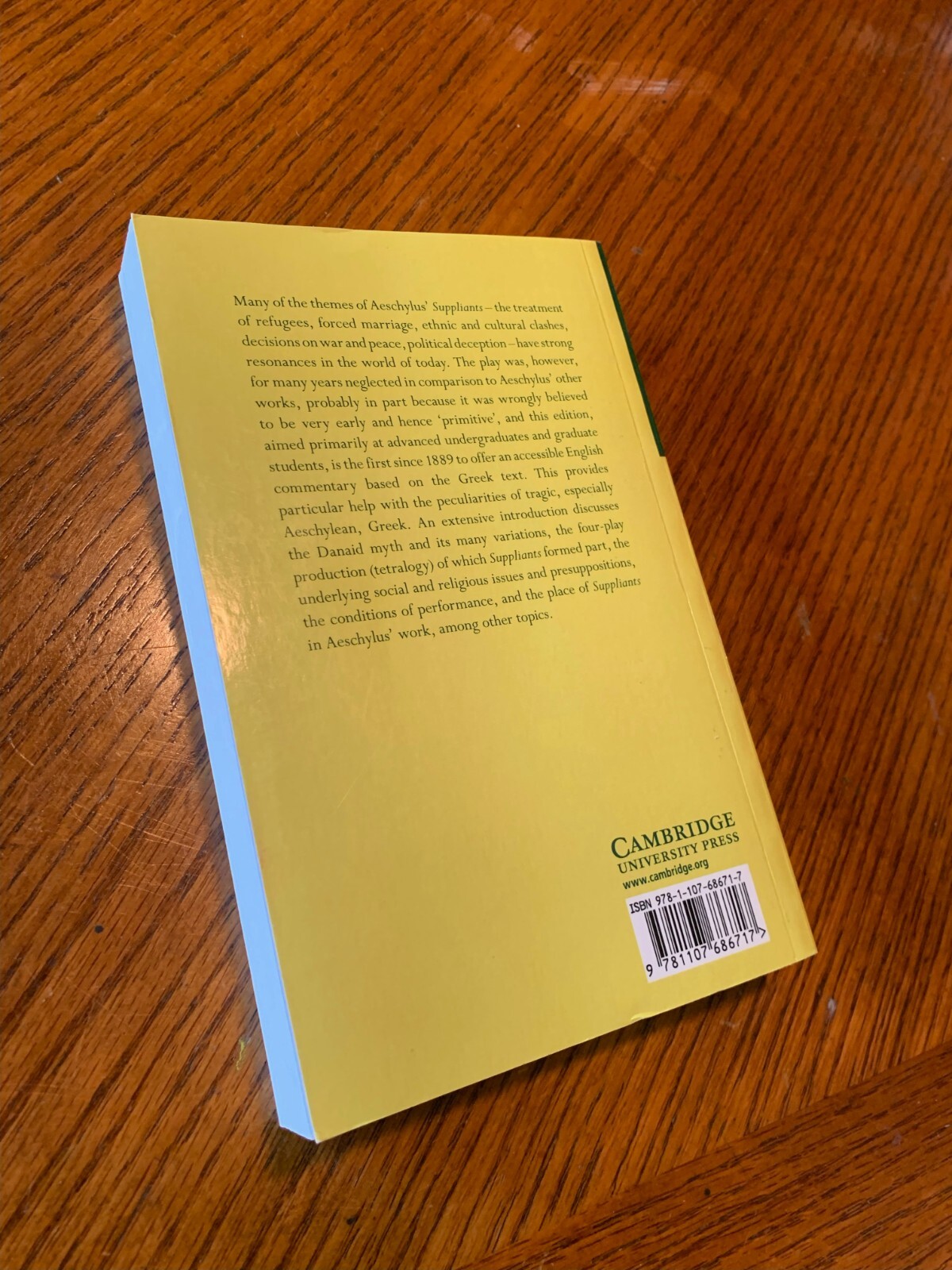 Cambridge Greek and Latin Classics Ser.: Aeschylus: Suppliants by Alan H….