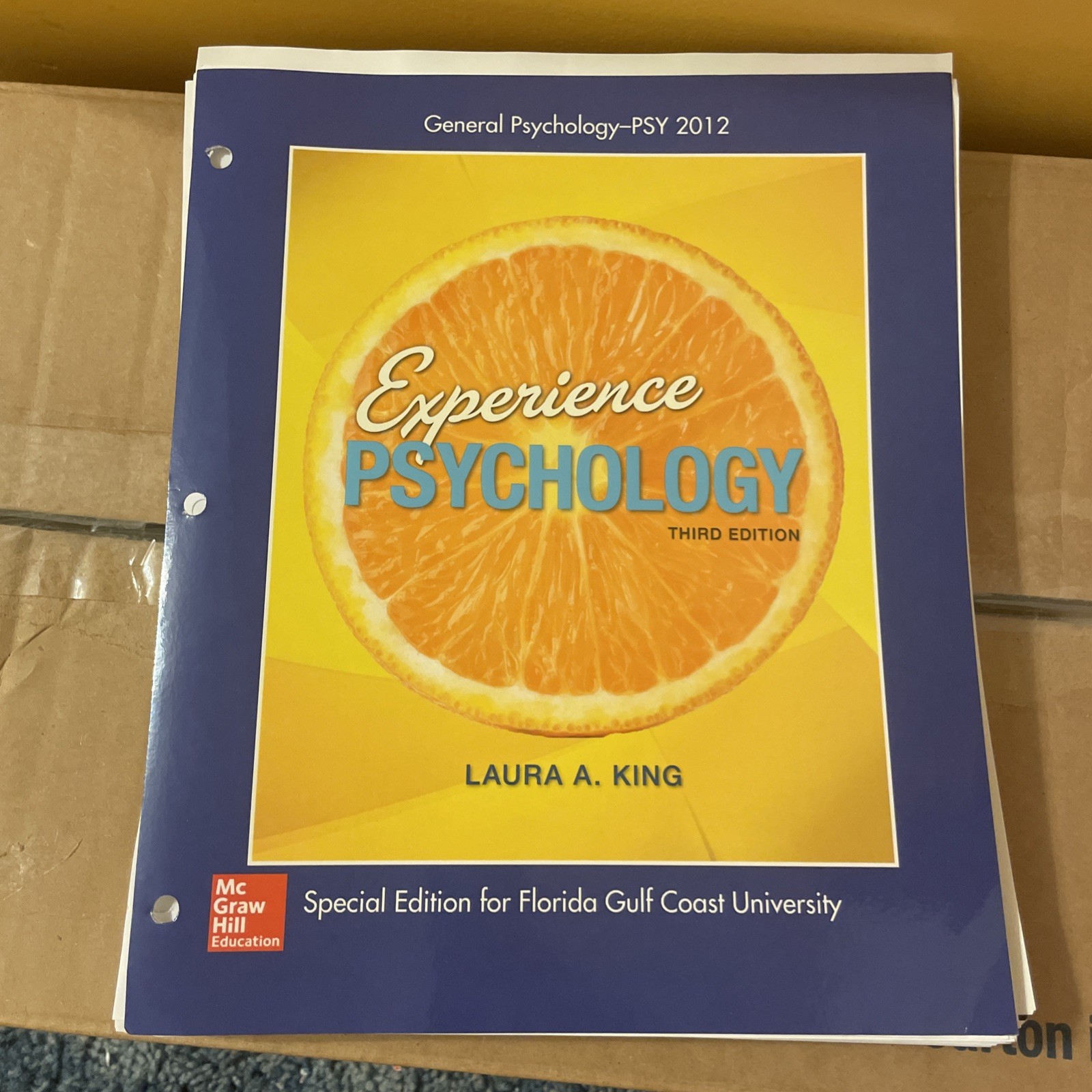 Experience Psychology Third Edition Loose Leaf Laura A. King new & sealed