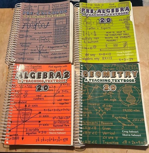 Algebra Pre-Algebra Geometry PreCalculus Teaching 2.0 Textbooks Greg Sabouri LOT