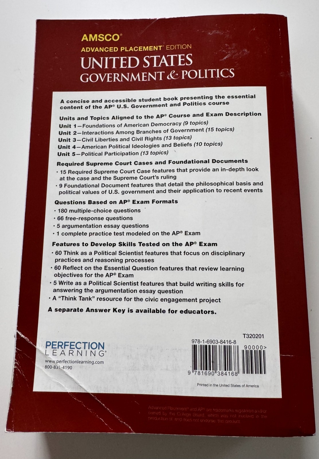 AP Government + Civilizations From 1800 + Defense Policies Book Bundle (3)