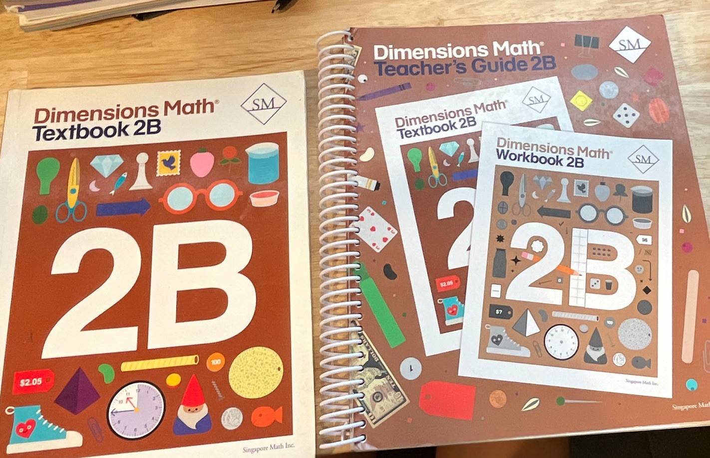 Singapore Math Dimensions Math Textbook 2B Elementary Beginner English Paperback